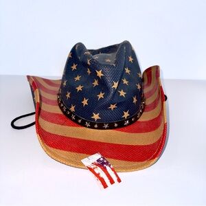 Vamuss | USA American Flag Cowboy Hat | NEW w/ Tags